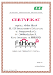 Certyfikat F&Home