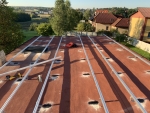 Dach plaski betonowy pokryty papą