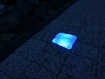 Lampa LED RGB niebieska